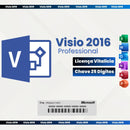 MICROSOFT VISIO PROFESSIONAL 2016 Licença Vitalícia