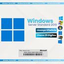 Windows Server 2019 STANDARD Licença Genuína Vitalícia